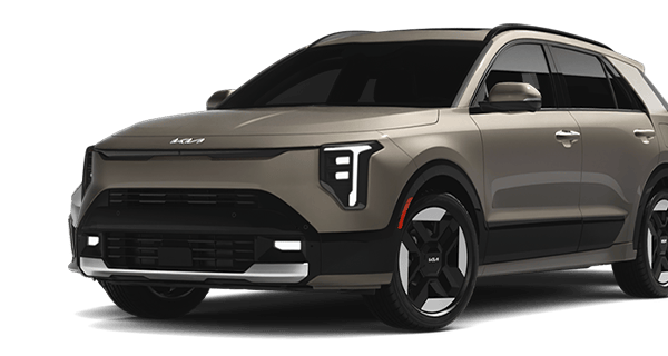 Front side angle view of the 2027 Kia Niro Hybrid Electric SUV SX Touring trim.