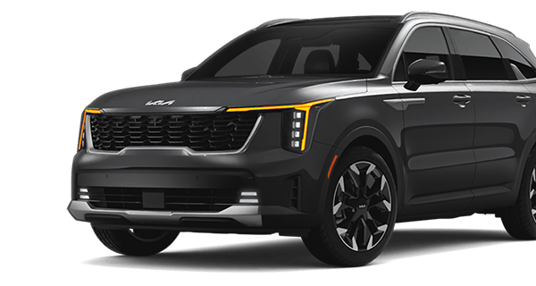 Left facing Sorento ICE SX trim vehicle image in Wolf Gray